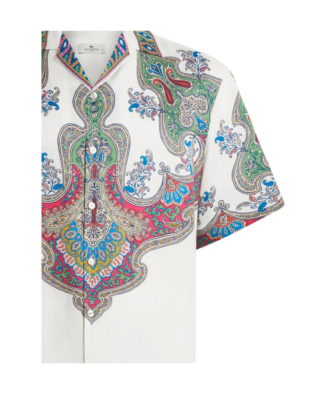 ETRO Белая шелковая кэжуал рубашка, фото 2