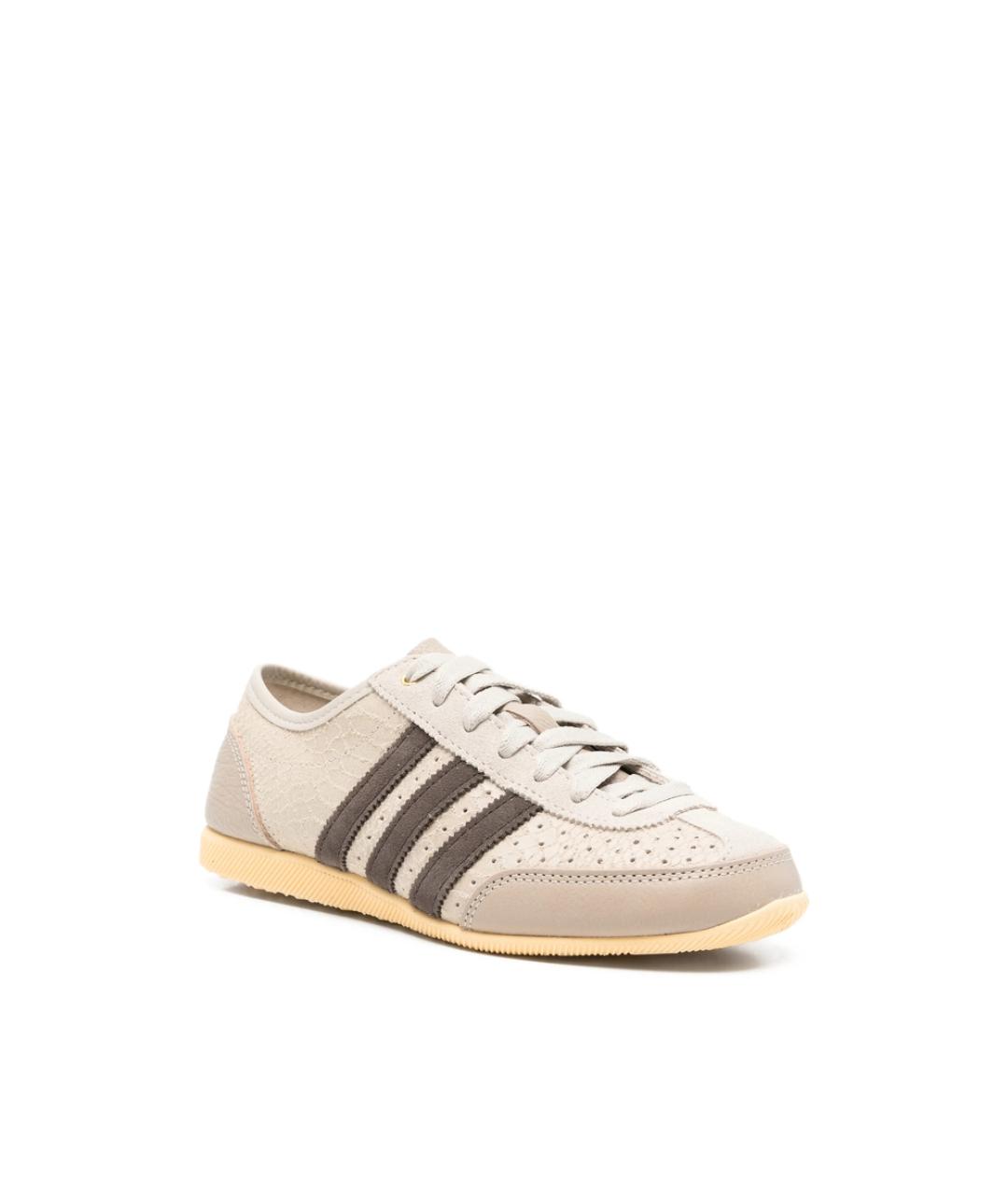 ADIDAS Бежевые замшевые кроссовки, фото 4