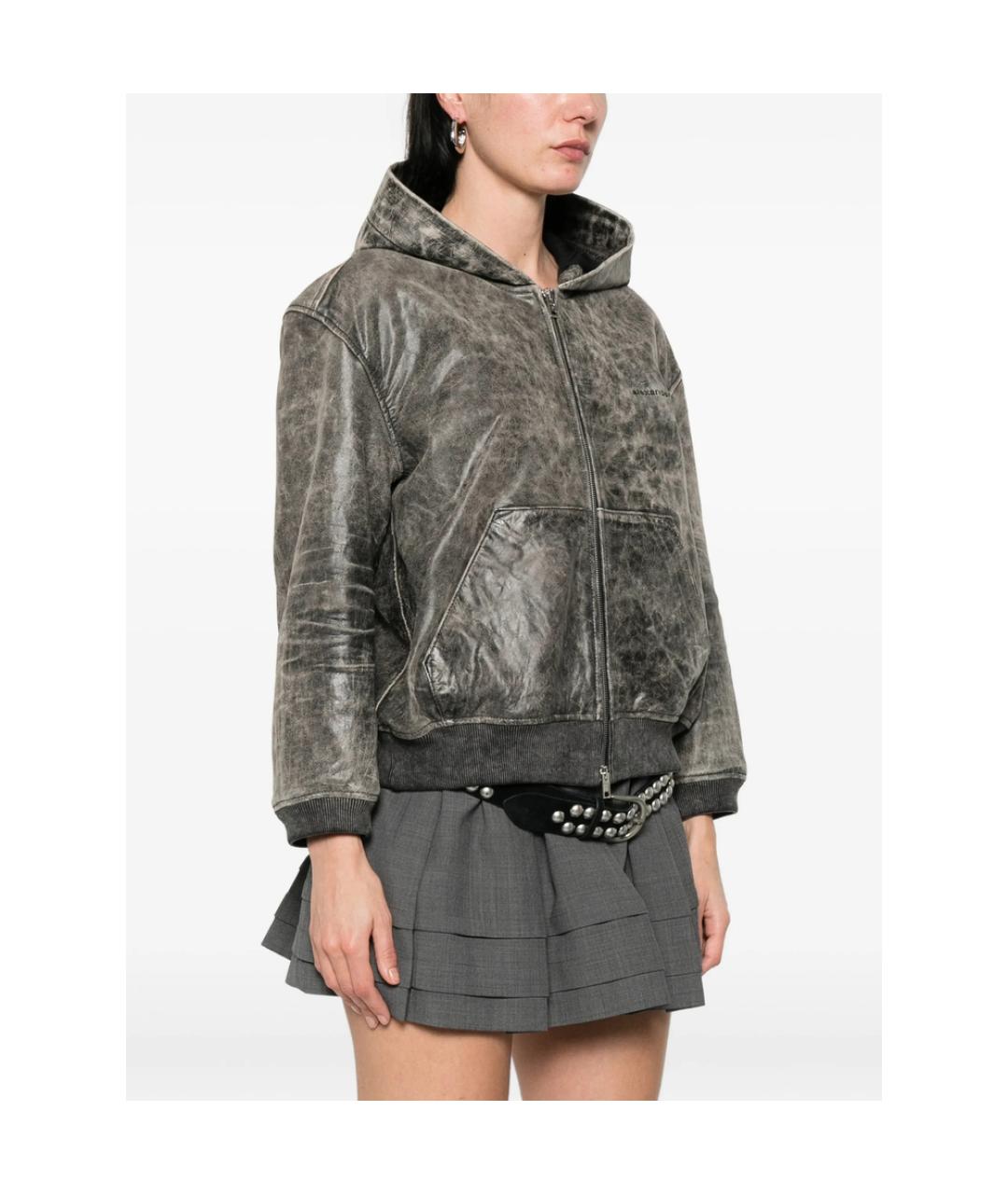 ALEXANDER WANG Серая хлопковая куртка, фото 4