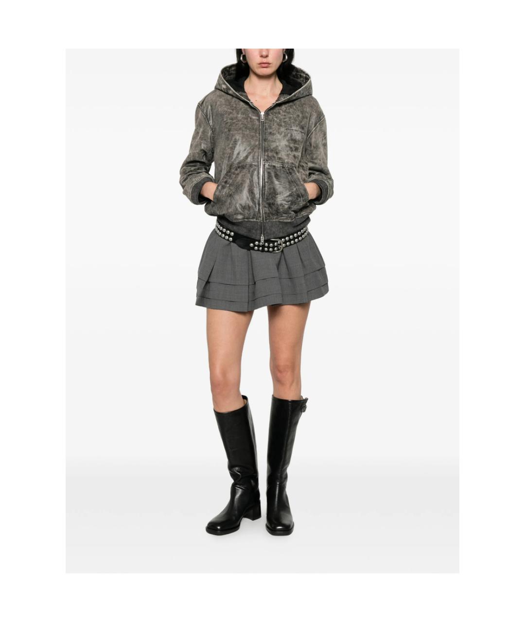 ALEXANDER WANG Серая хлопковая куртка, фото 3