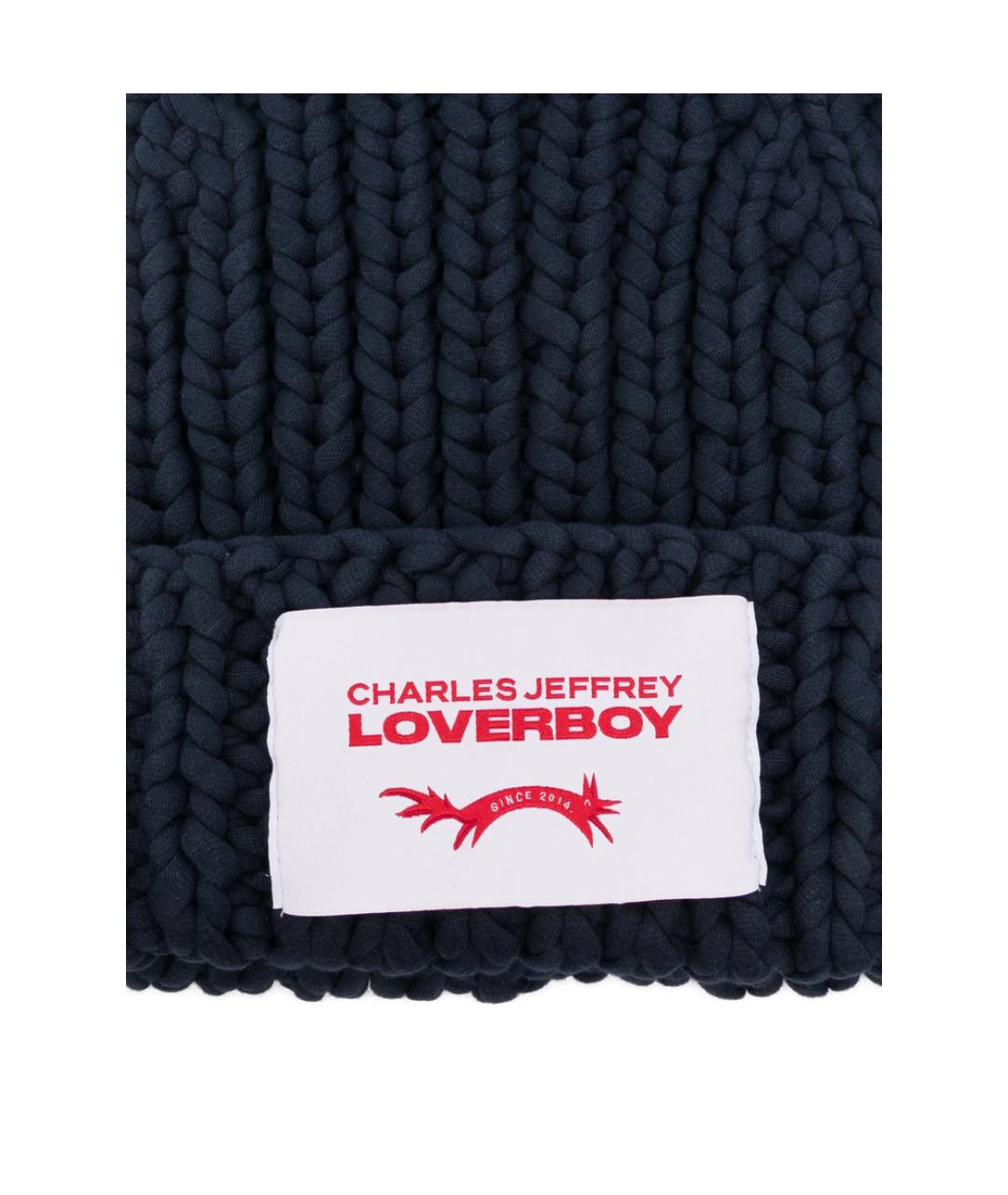 CHARLES JEFFREY LOVERBOY Синяя хлопковая кепка/бейсболка, фото 3