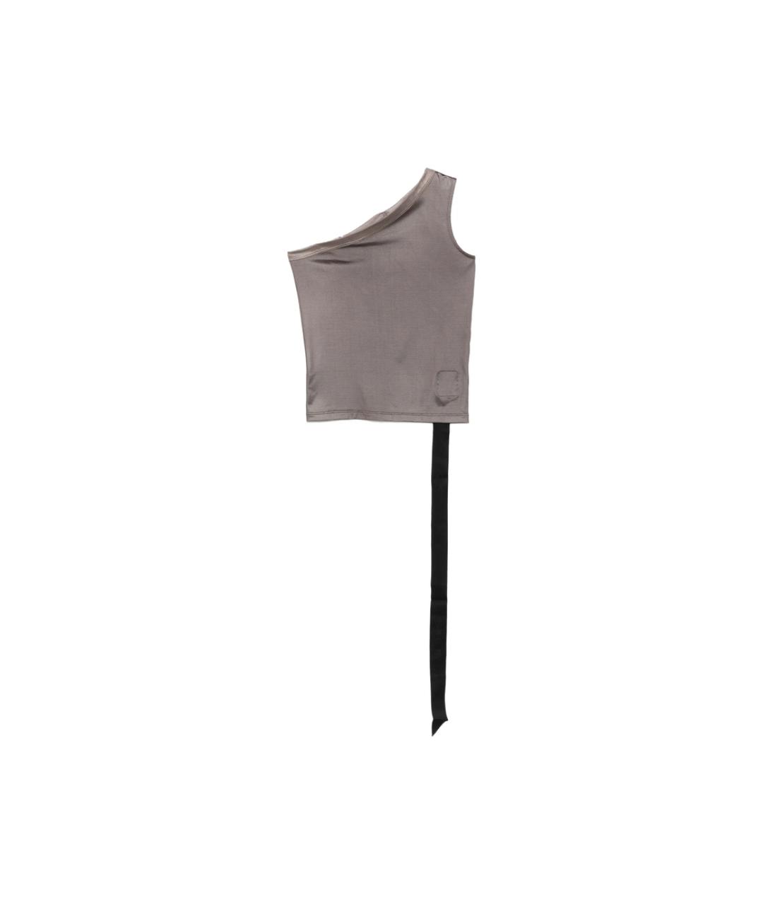 RICK OWENS DRKSHDW Серая полиамидовая майка, фото 1