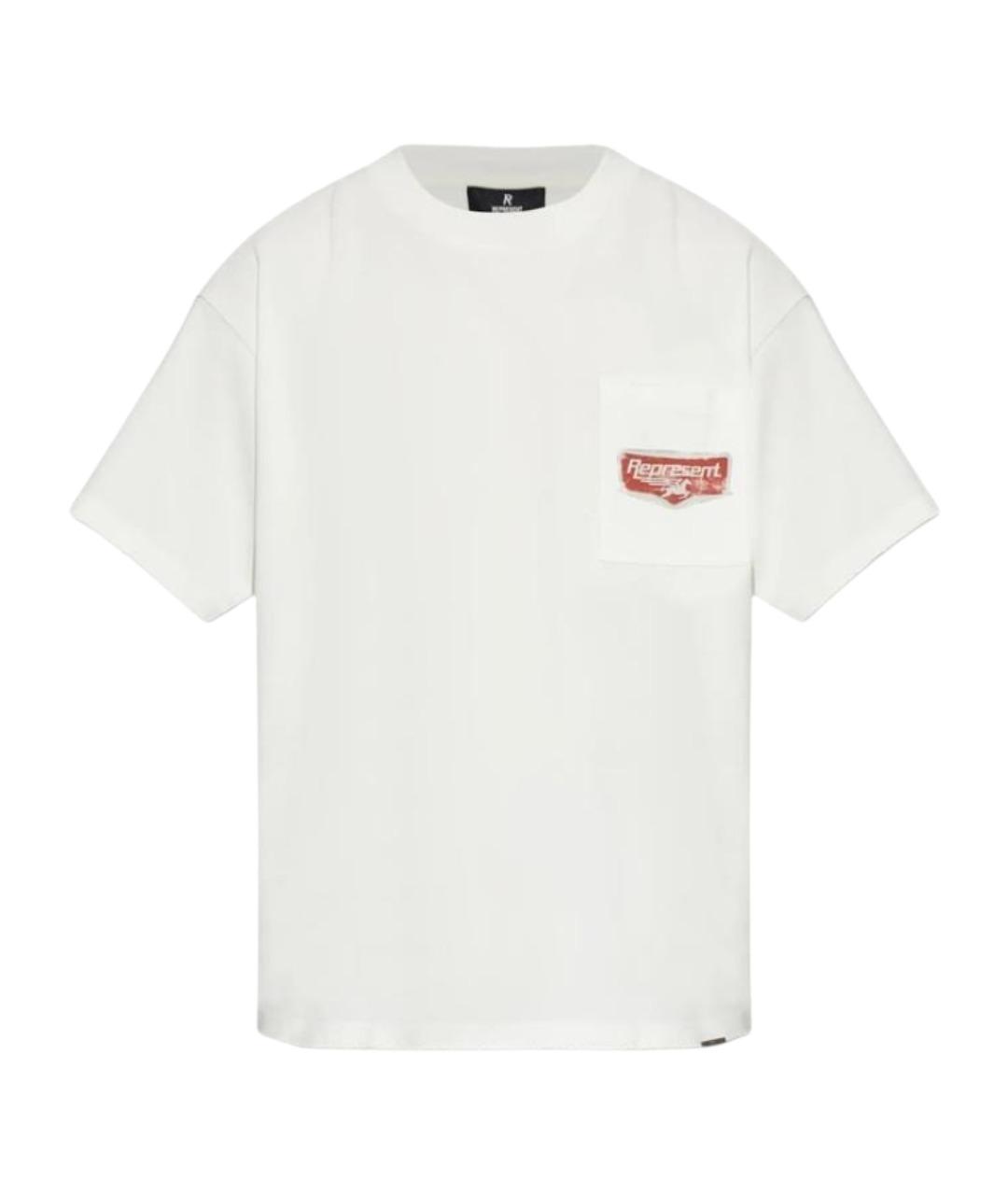 REPRESENT Белая хлопковая футболка, фото 1