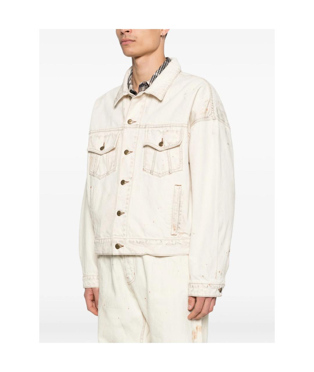 RHUDE Белая хлопковая куртка, фото 4