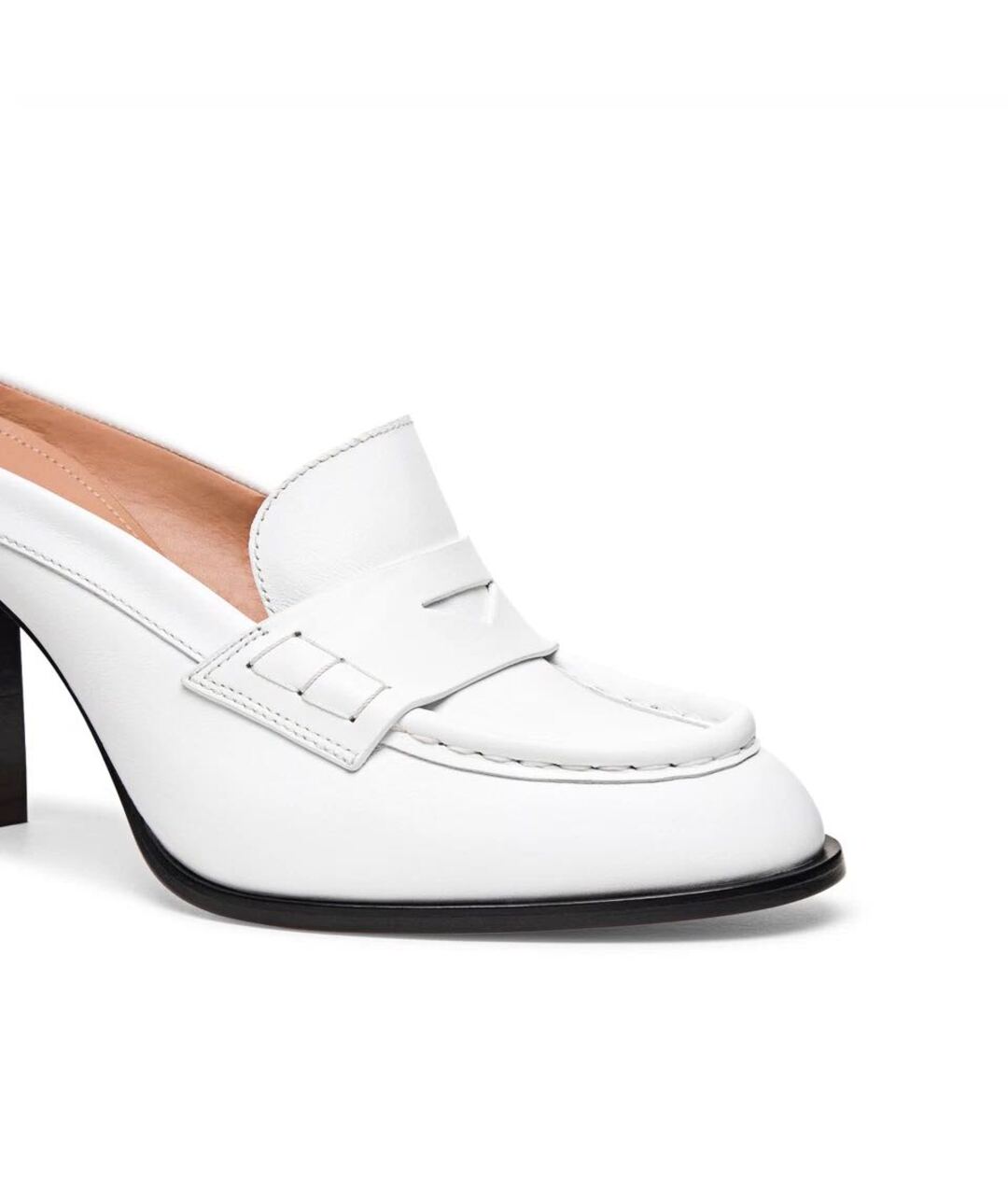 SANTONI Белые кожаные мюли, фото 5