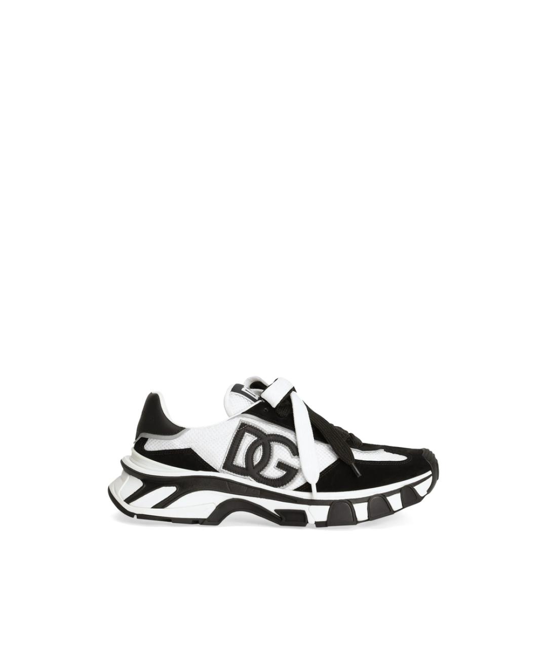 DOLCE&GABBANA Белые синтетические низкие кроссовки / кеды, фото 1