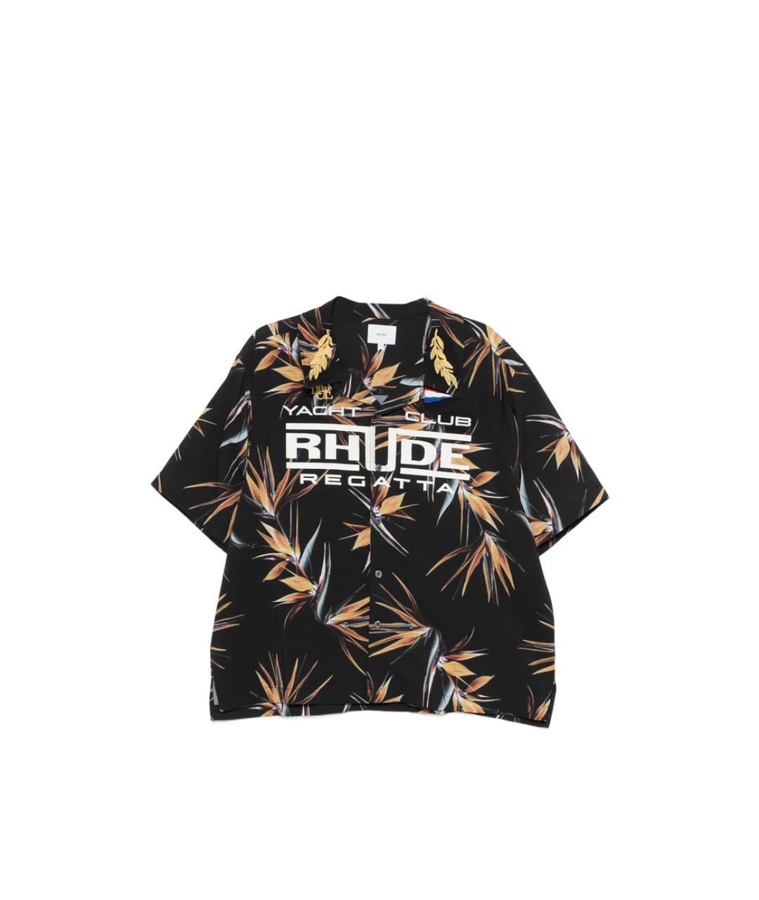 RHUDE Черная кэжуал рубашка, фото 1
