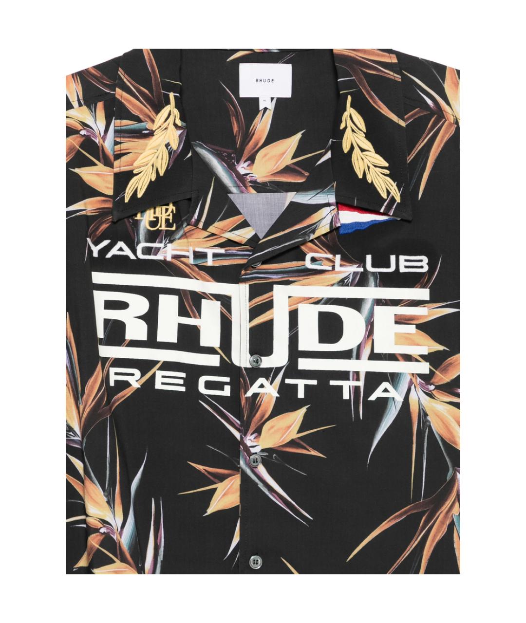 RHUDE Черная кэжуал рубашка, фото 2