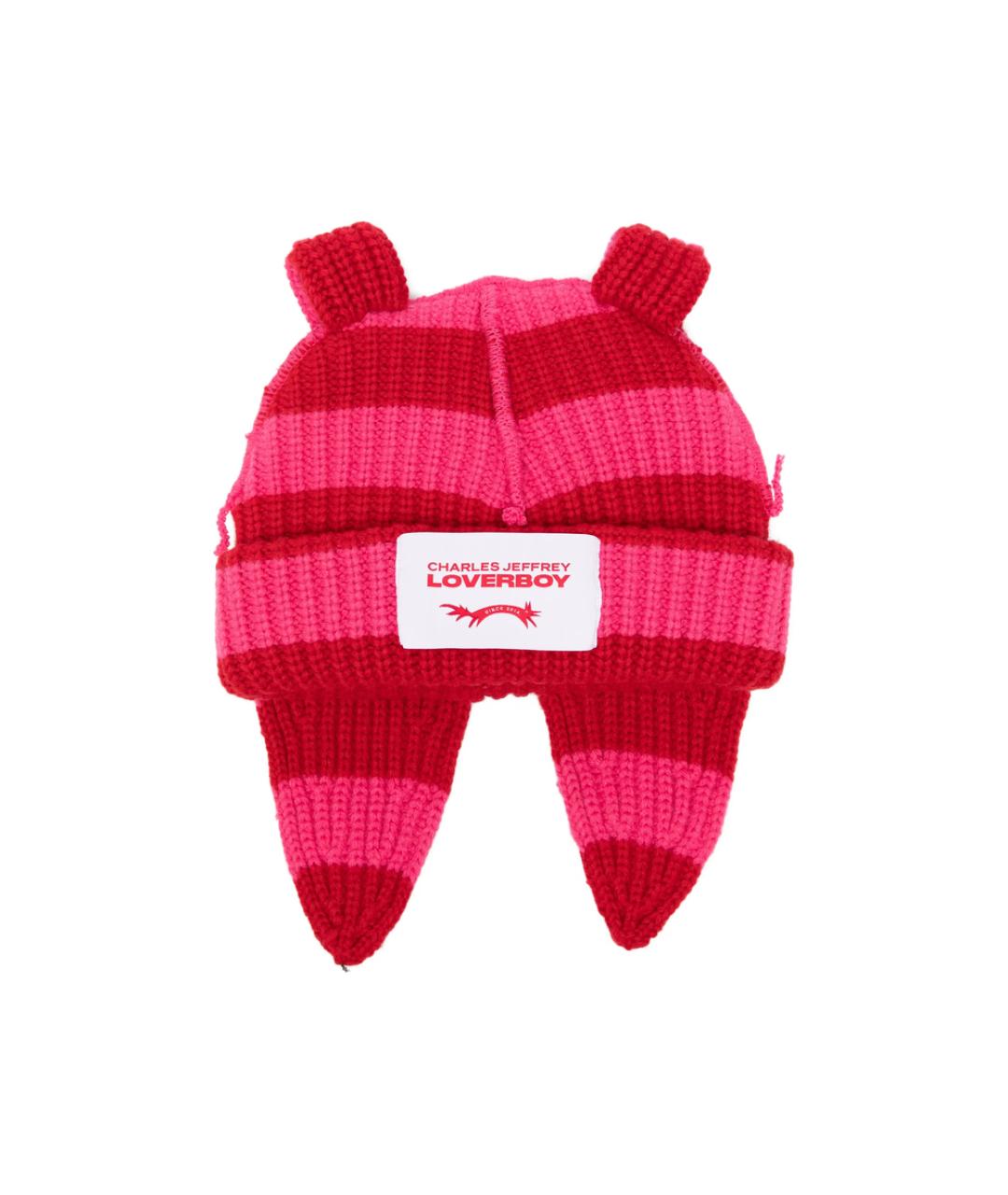 CHARLES JEFFREY LOVERBOY Красная шерстяная кепка/бейсболка, фото 1