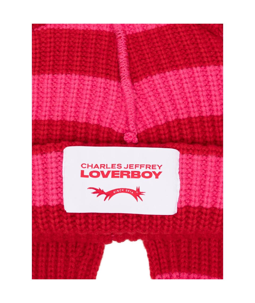 CHARLES JEFFREY LOVERBOY Красная шерстяная кепка/бейсболка, фото 2