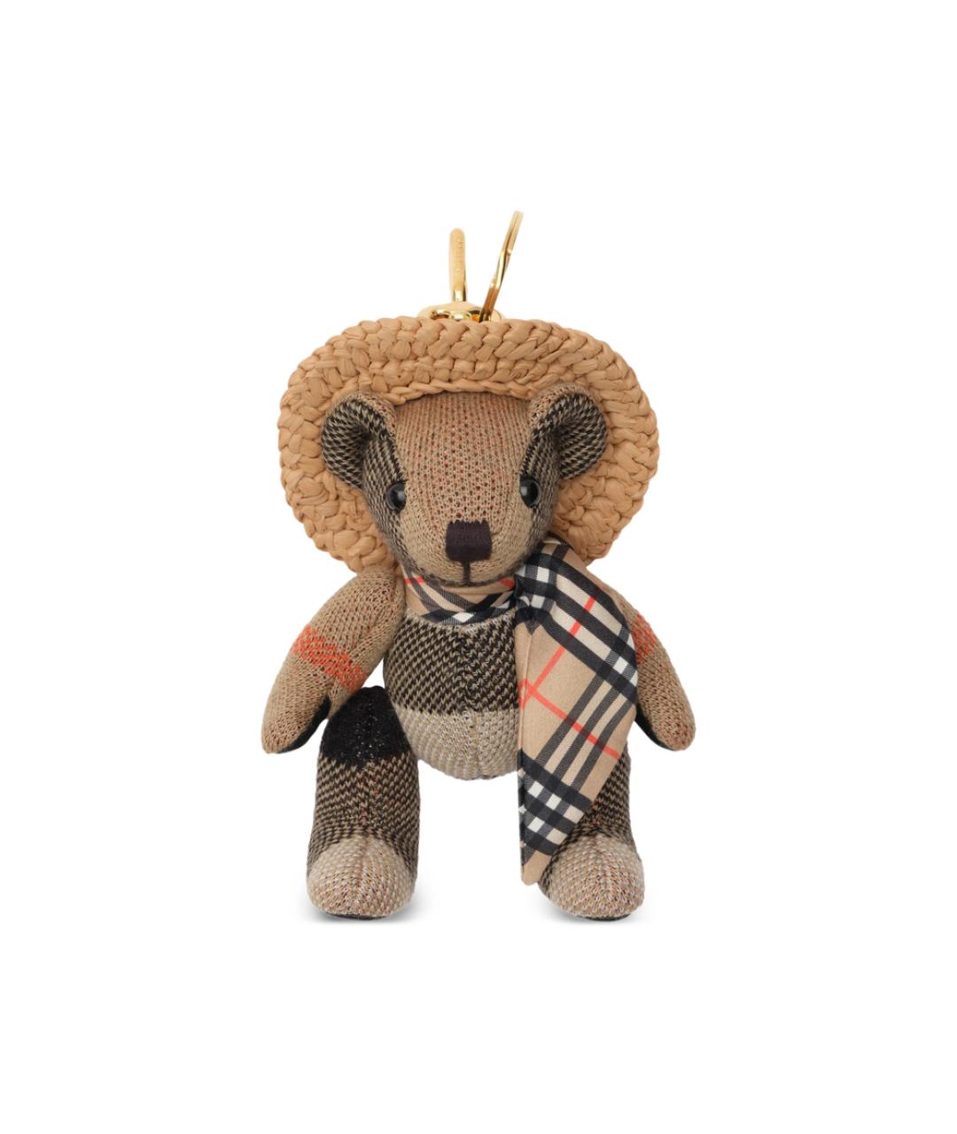 BURBERRY Бежевый брелок, фото 1