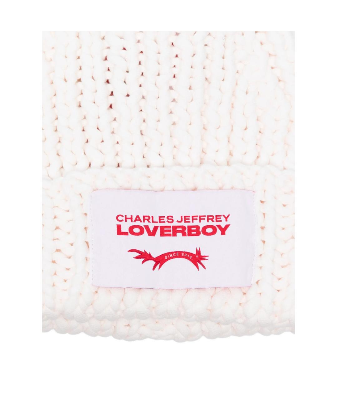 CHARLES JEFFREY LOVERBOY Белая хлопковая кепка/бейсболка, фото 2