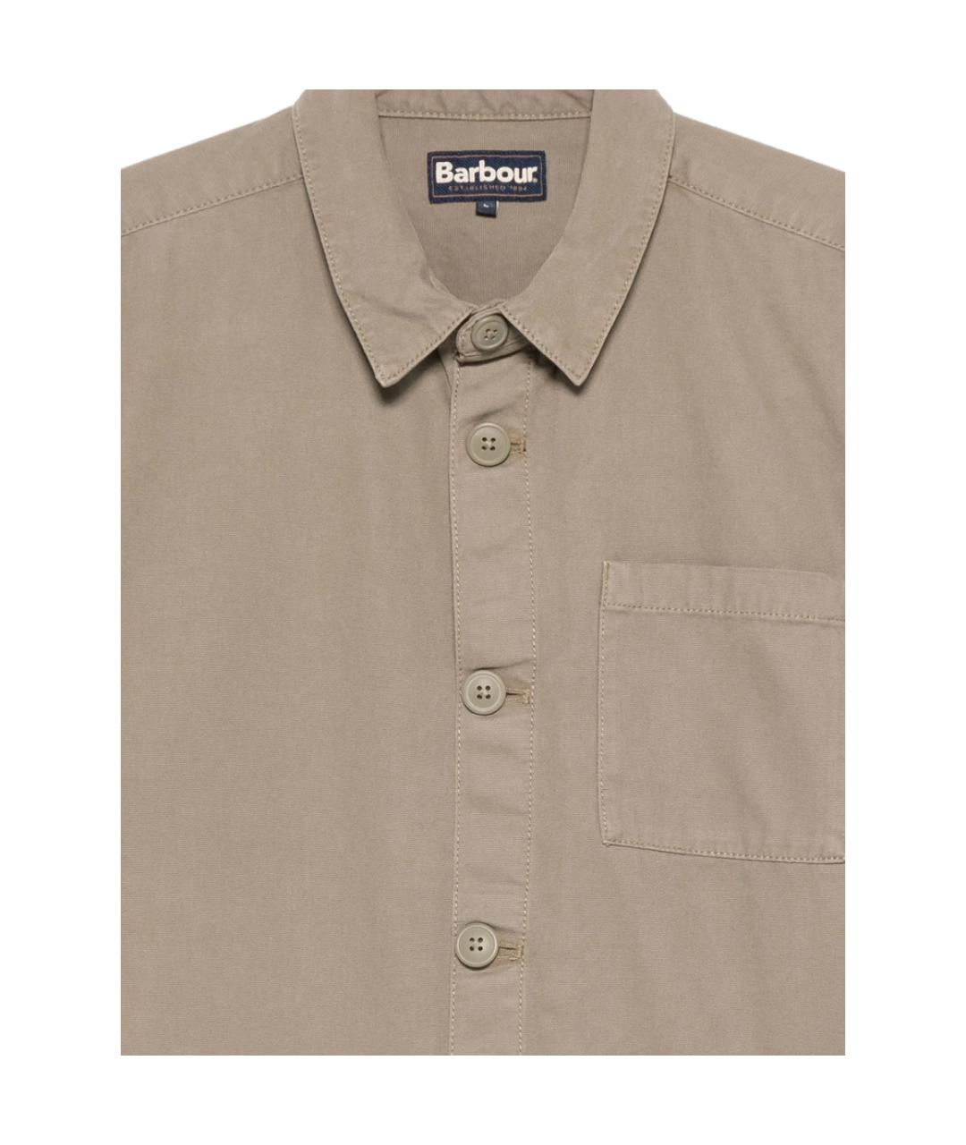 BARBOUR Зеленая хлопковая классическая рубашка, фото 2