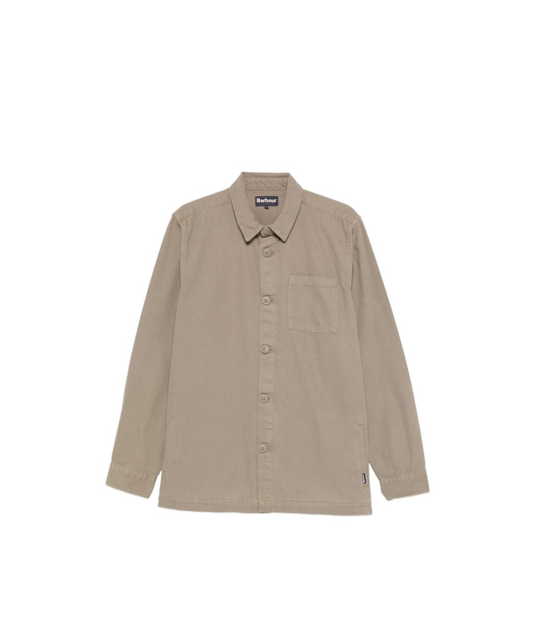 BARBOUR Зеленая хлопковая классическая рубашка, фото 1