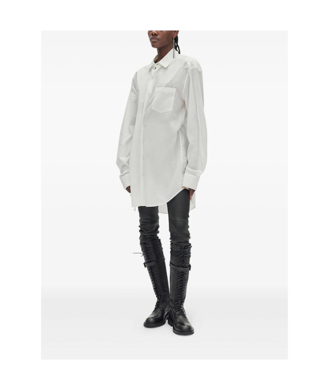ANN DEMEULEMEESTER Белая хлопковая рубашка, фото 2