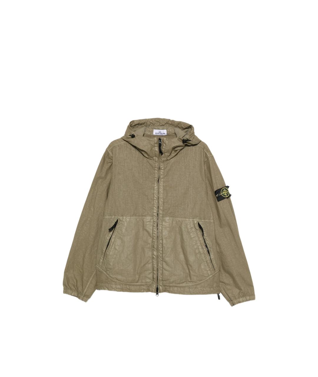 STONE ISLAND Зеленая полиамидовая куртка, фото 1