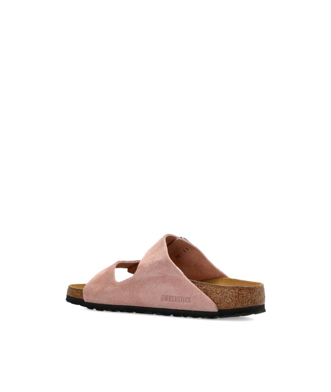 BIRKENSTOCK Розовые замшевые сандалии, фото 4