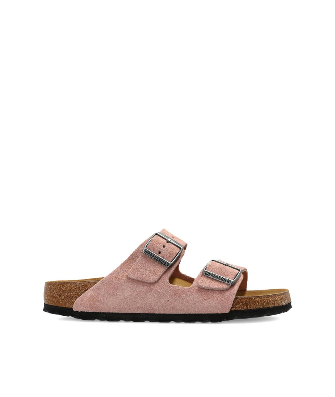 BIRKENSTOCK Розовые замшевые сандалии, фото 1