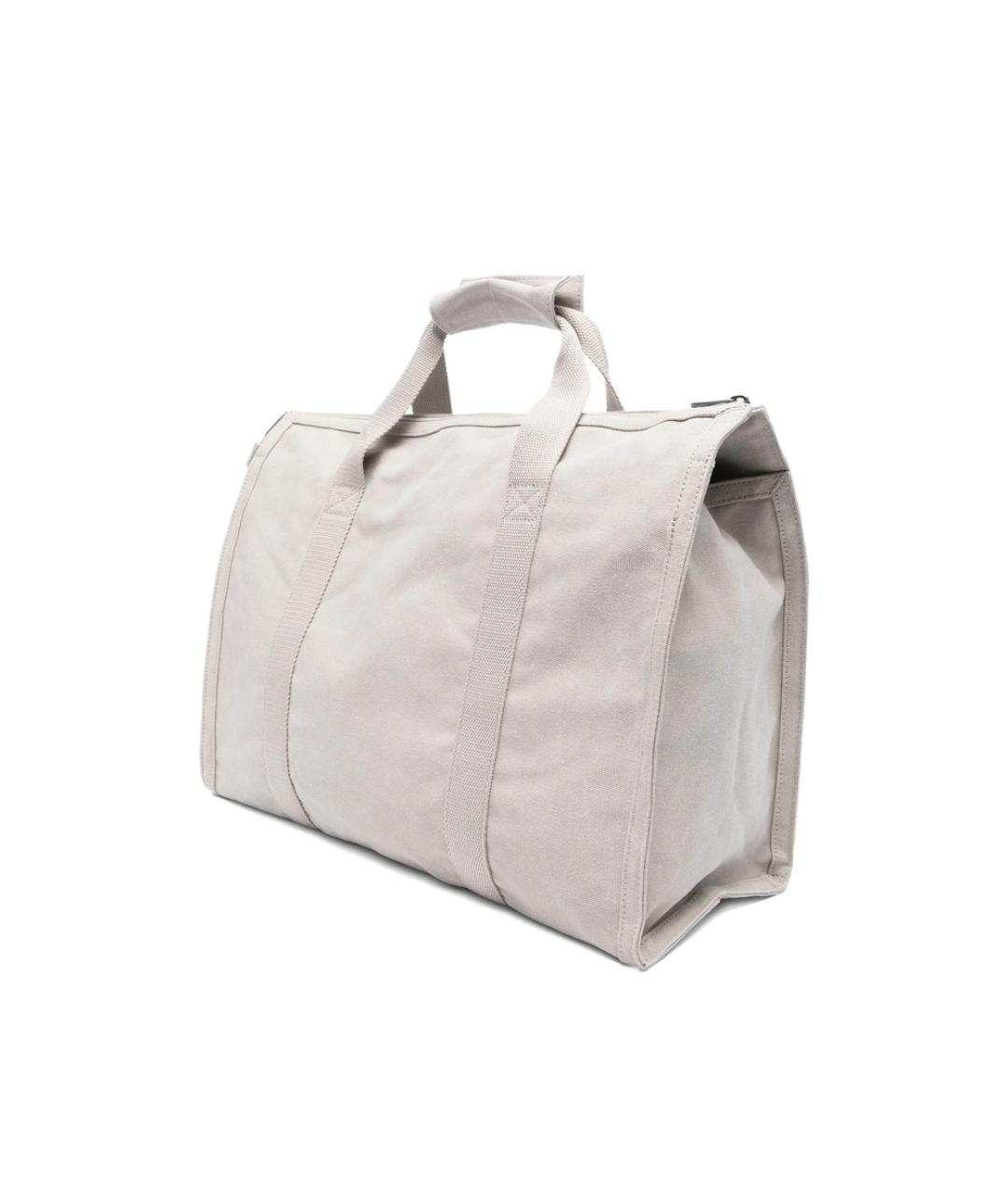 A.P.C. Серая тканевая сумка тоут, фото 5