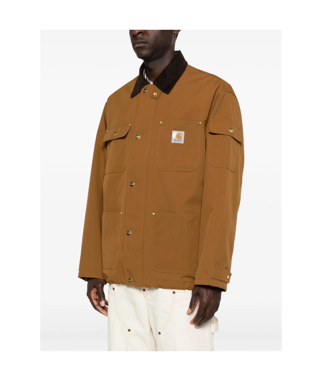 CARHARTT Коричневая хлопковая куртка, фото 2