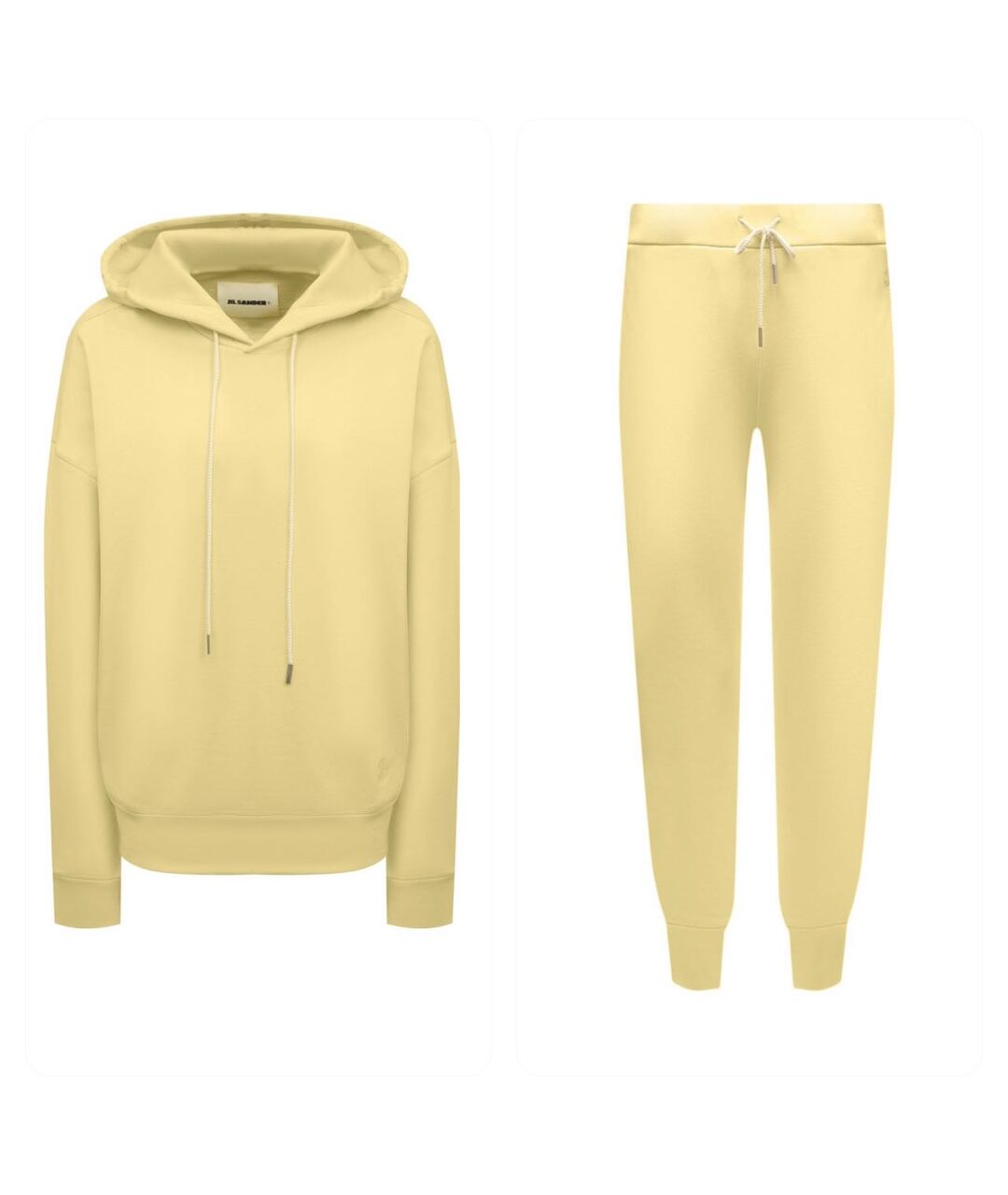 JIL SANDER Желтый хлопковый спортивные костюмы, фото 1