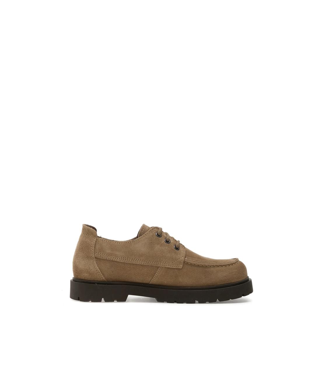 BIRKENSTOCK Бежевые замшевые ботинки, фото 1