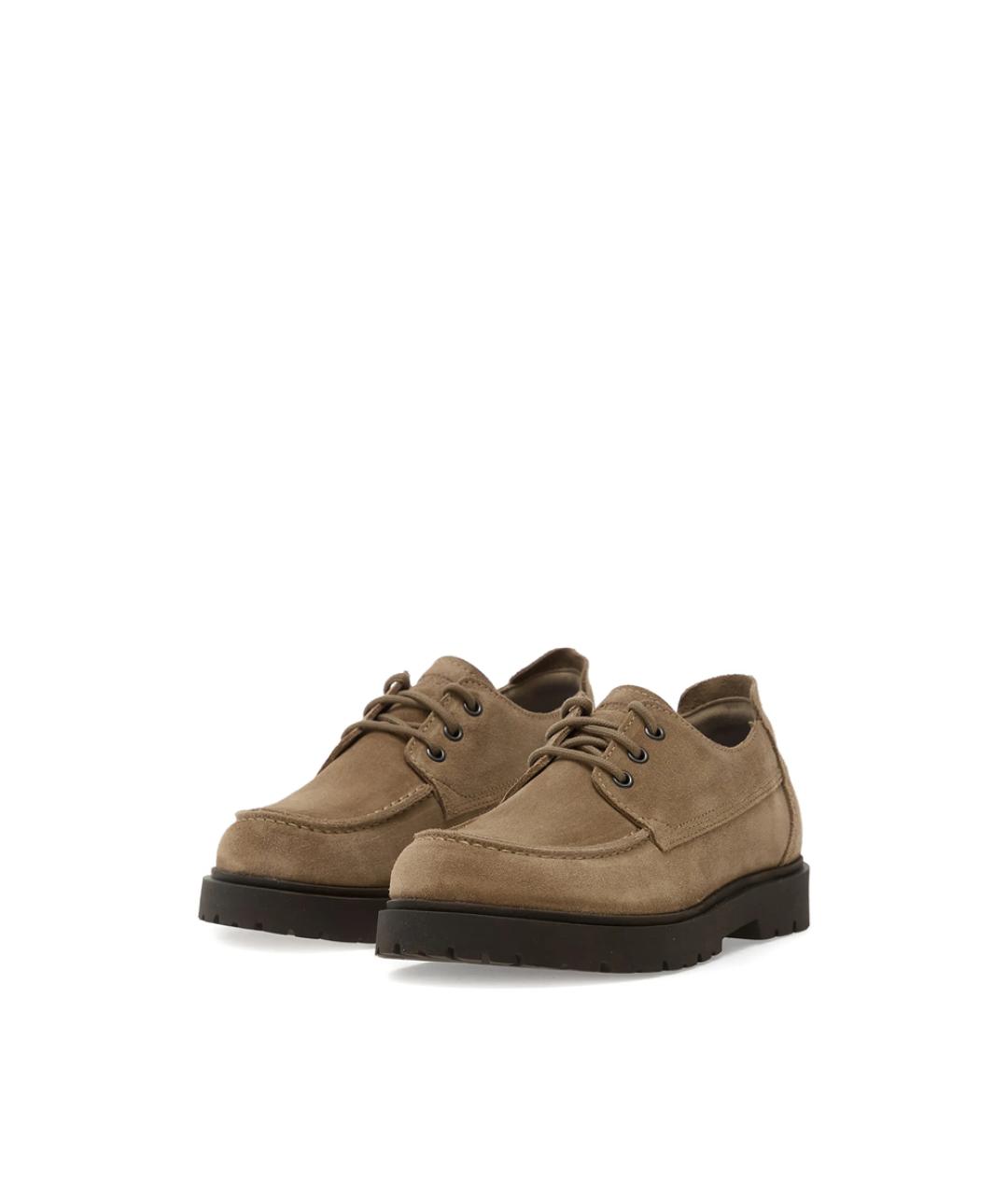BIRKENSTOCK Бежевые замшевые ботинки, фото 6