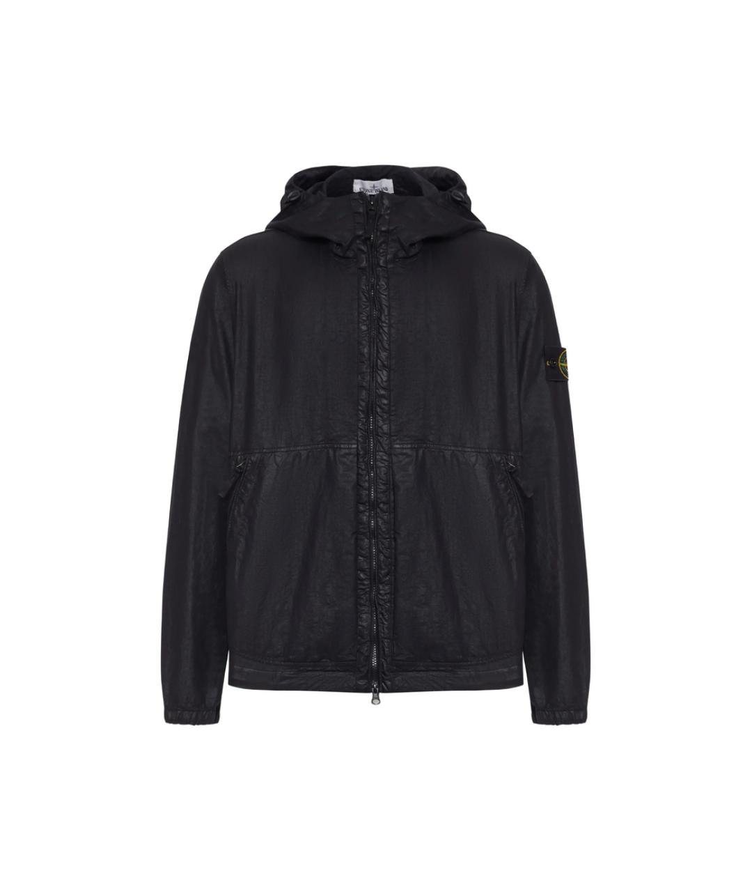 STONE ISLAND Черная полиамидовая куртка, фото 1