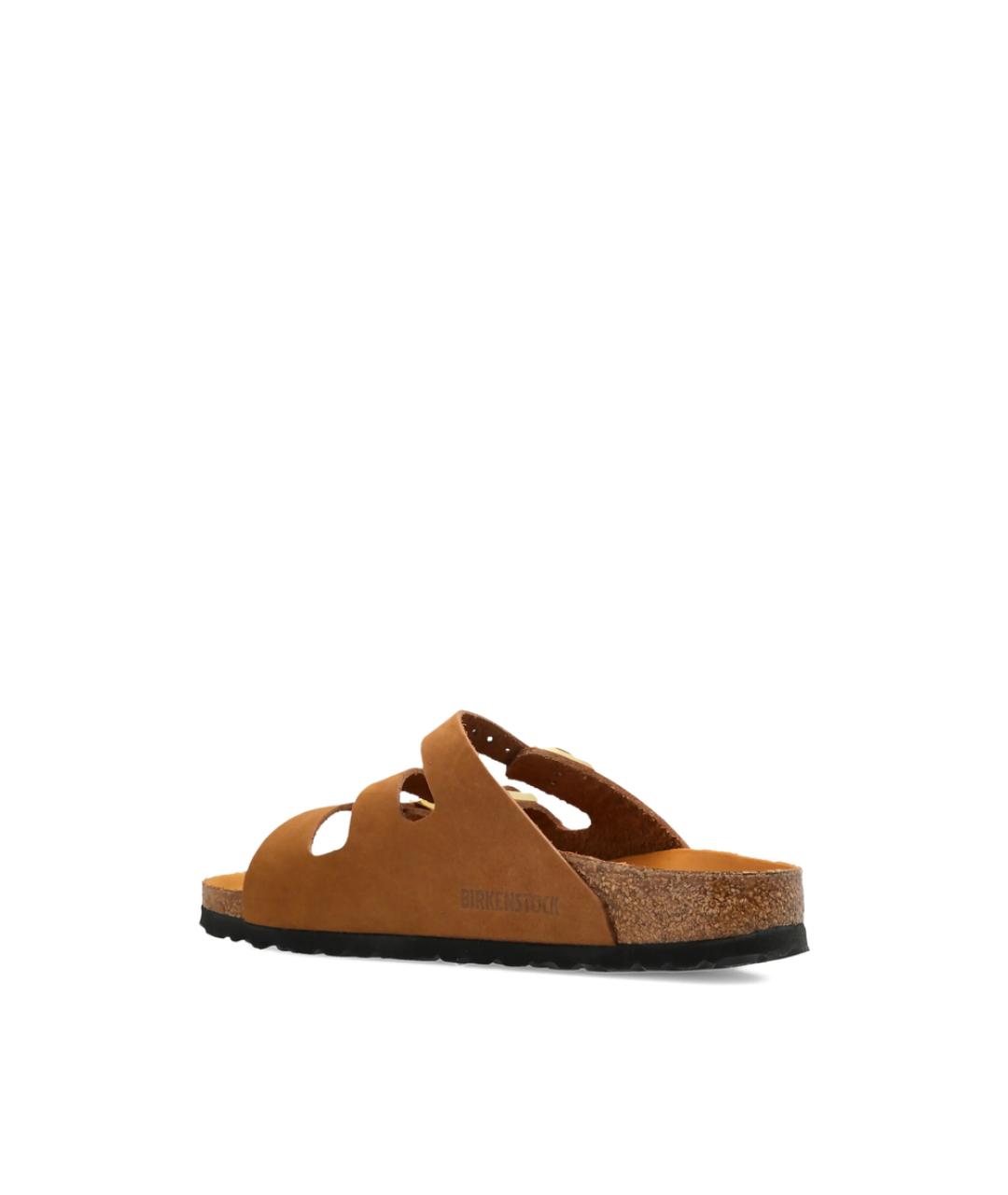 BIRKENSTOCK Коричневые замшевые сандалии, фото 5