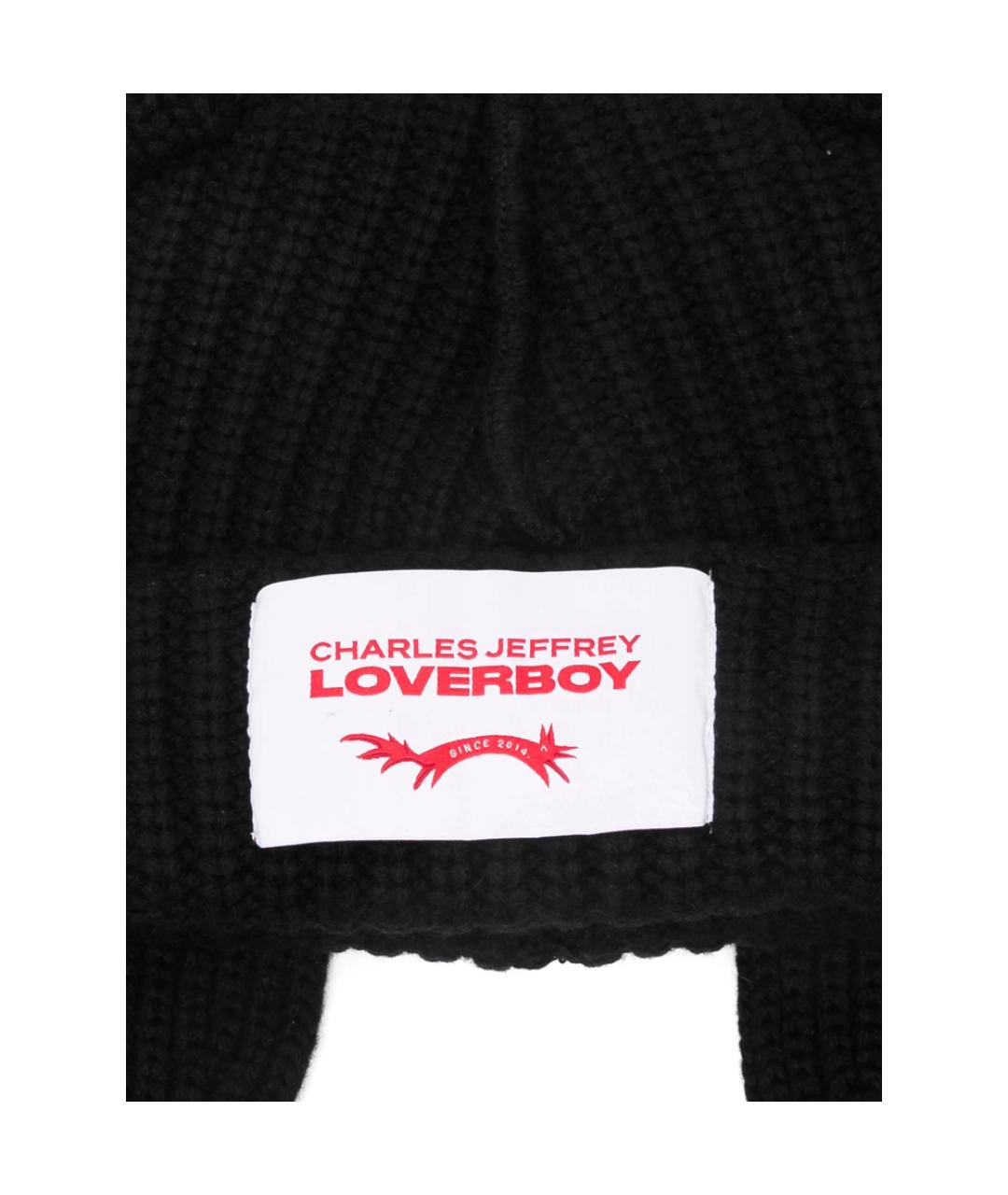CHARLES JEFFREY LOVERBOY Черная шерстяная кепка/бейсболка, фото 3