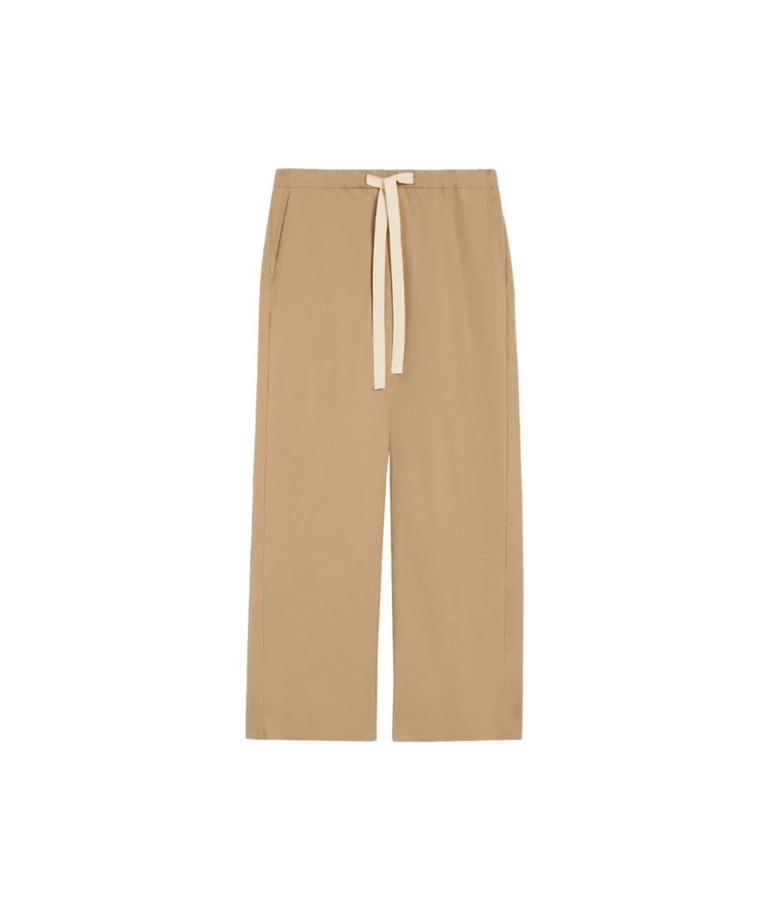 'S MAX MARA Бежевые прямые брюки, фото 1