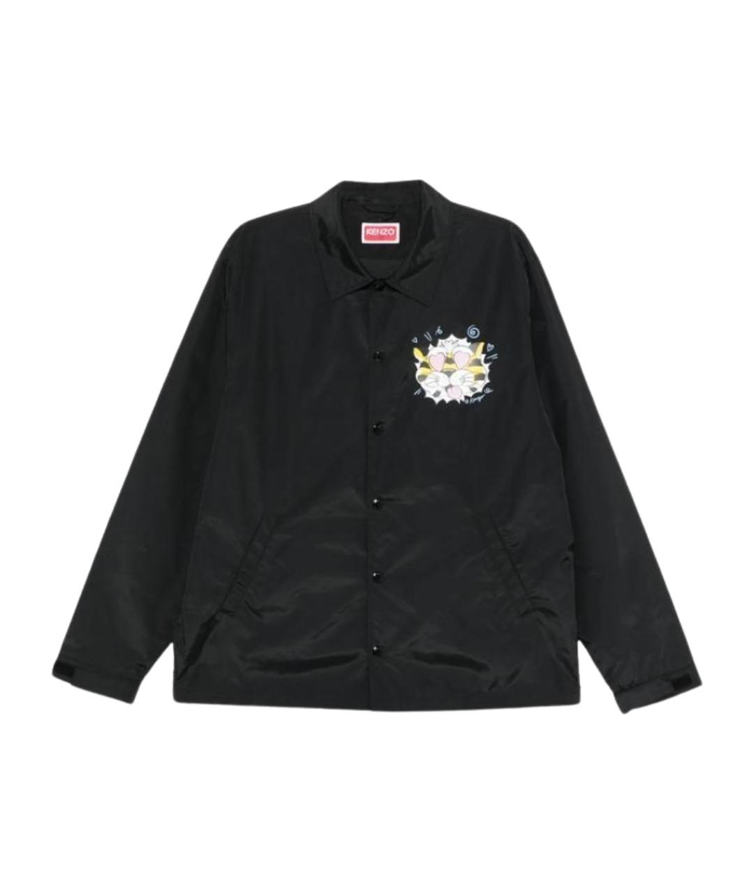 KENZO Черная хлопковая куртка, фото 1
