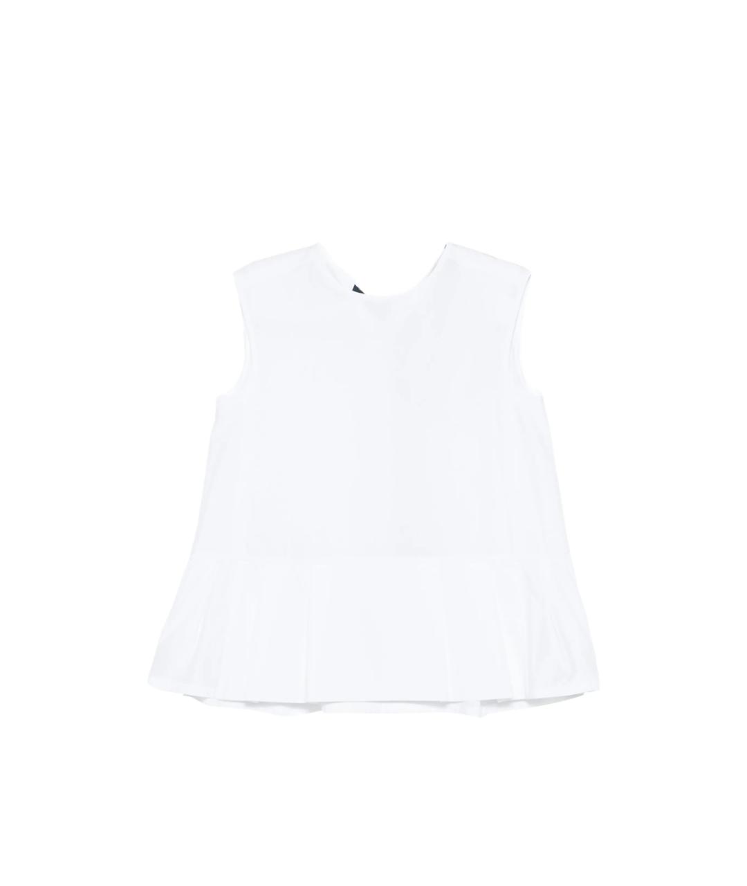 'S MAX MARA Белая хлопковая блузы, фото 1