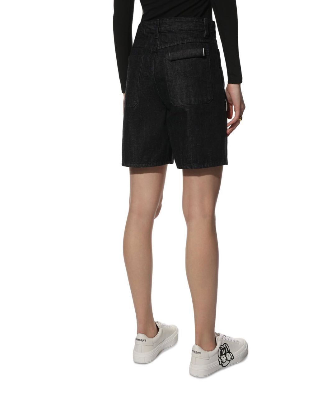 JIL SANDER Антрацитовые хлопковые шорты, фото 3