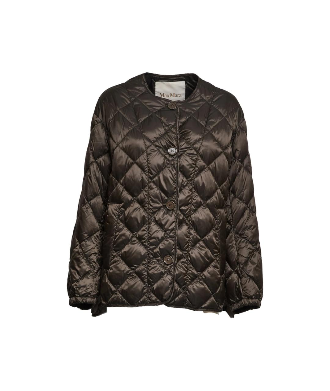 MAX MARA Коричневая полиамидовая куртка, фото 1