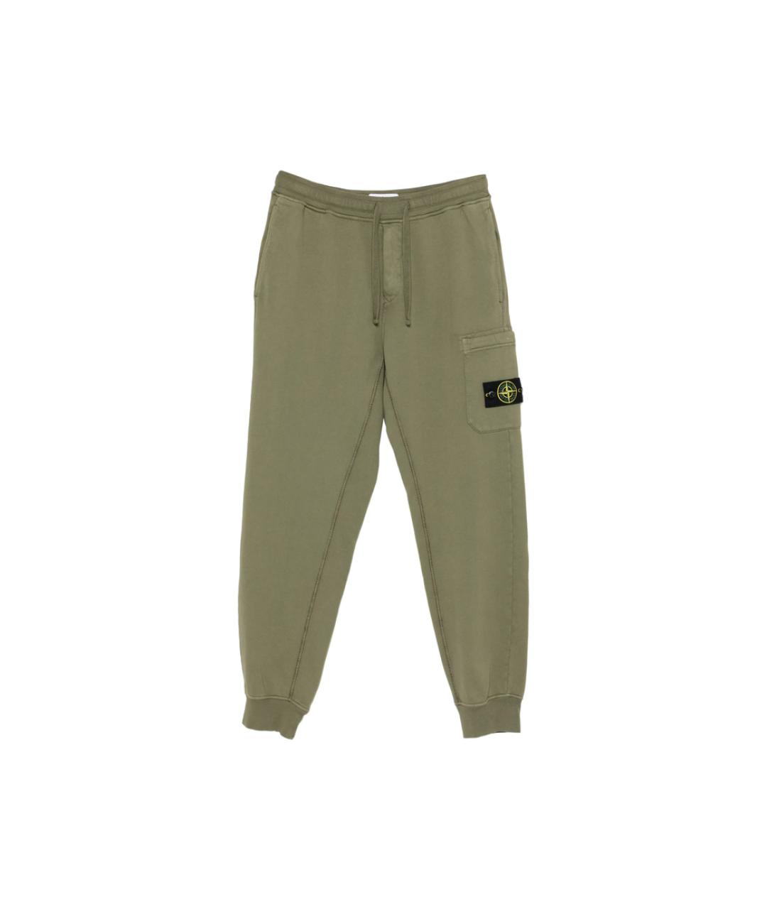 STONE ISLAND Зеленый хлопковый спортивный костюм, фото 1