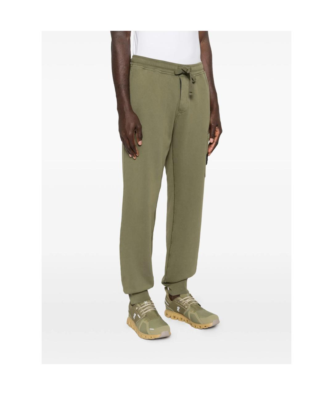 STONE ISLAND Зеленый хлопковый спортивный костюм, фото 2