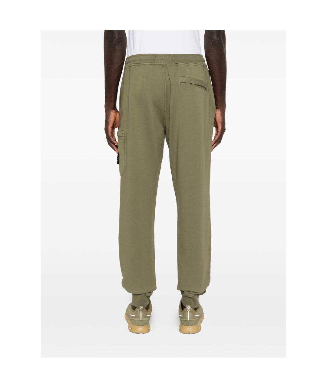 STONE ISLAND Зеленый хлопковый спортивный костюм, фото 4