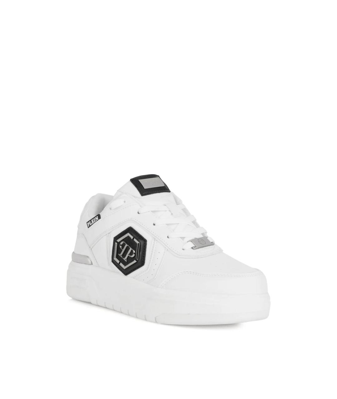 PHILIPP PLEIN Белые низкие кроссовки / кеды, фото 2