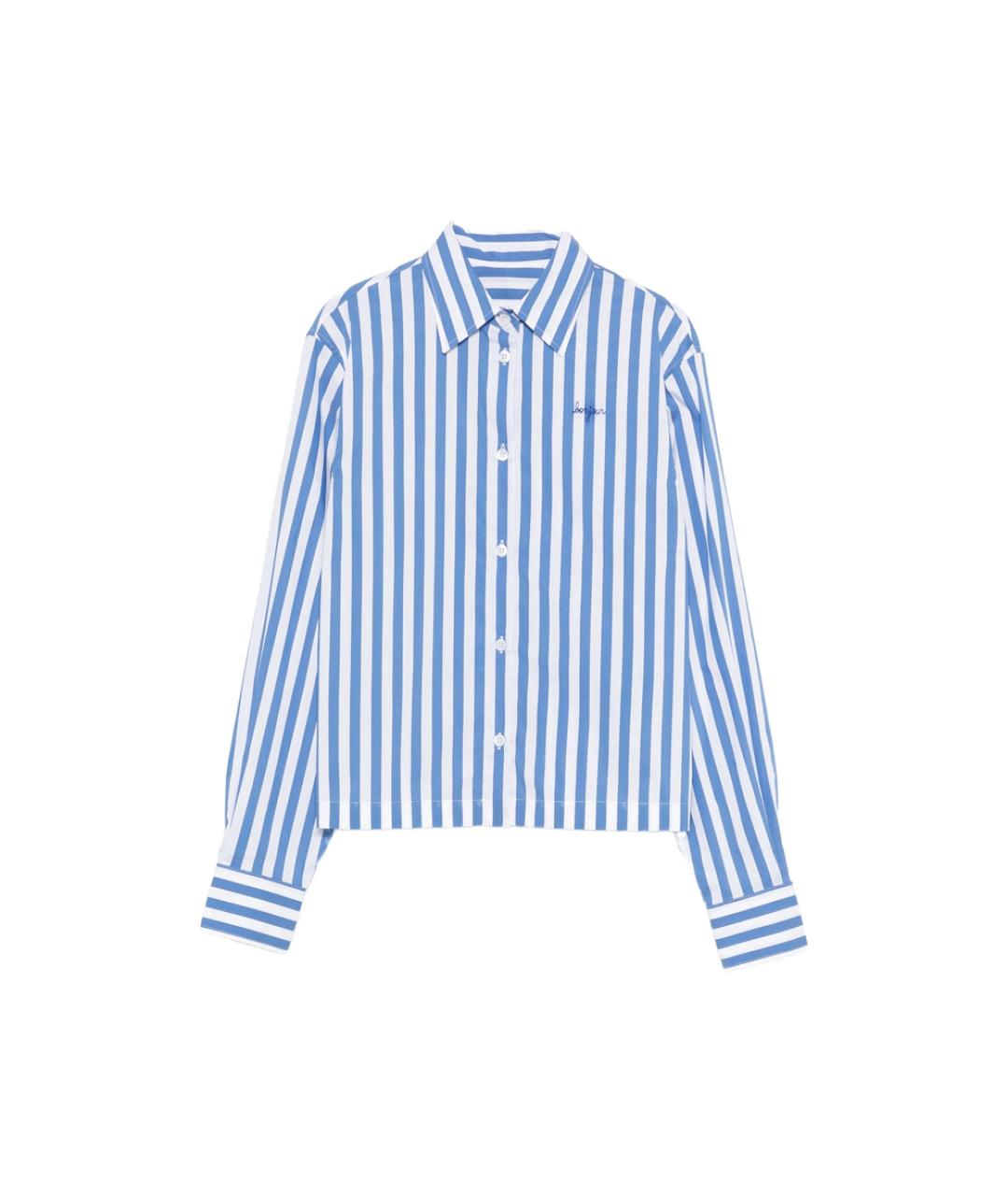 MAISON LABICHE Синяя хлопковая рубашка, фото 1