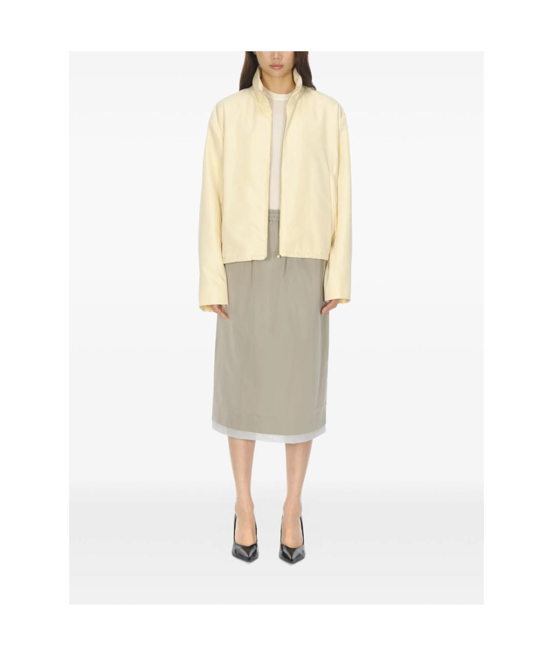 Carven Желтая полиэстеровая куртка, фото 2