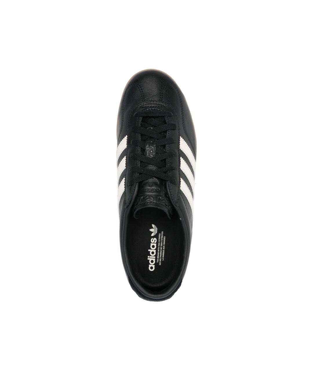 ADIDAS Черные кожаные низкие кроссовки / кеды, фото 2