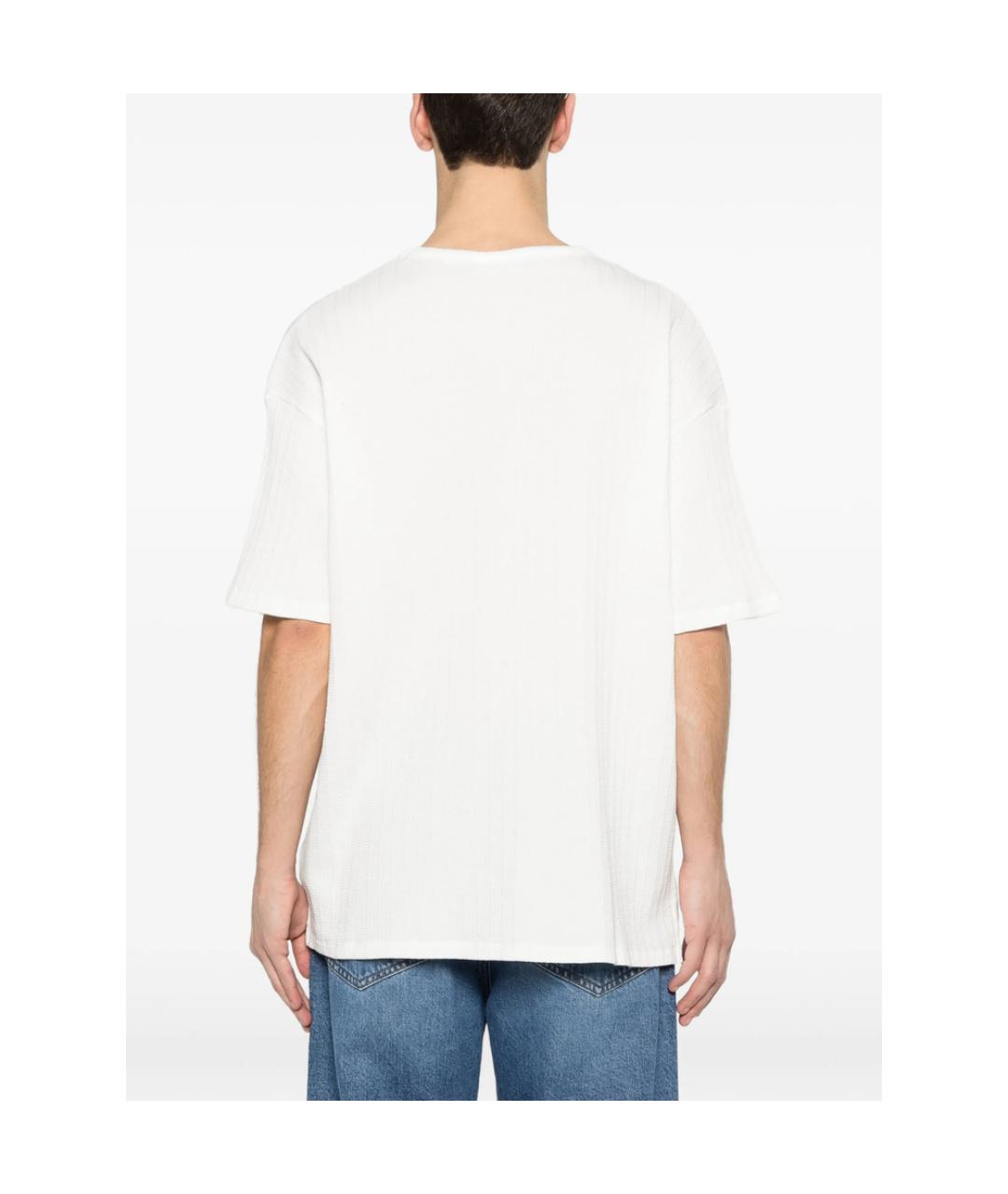 MAISON LABICHE Белая хлопковая футболка, фото 4