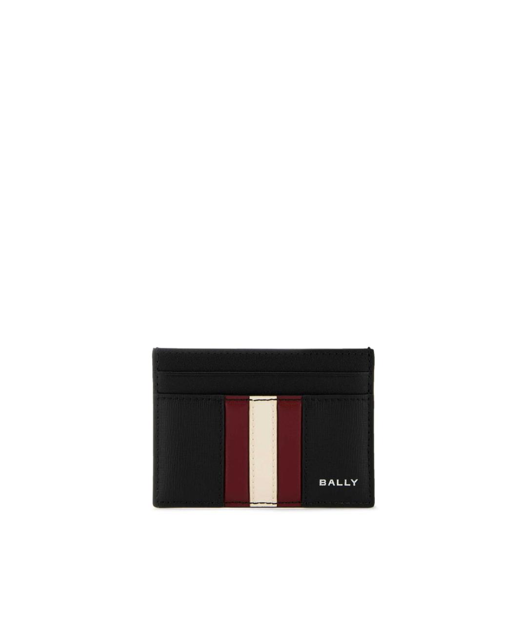 BALLY Черный кожаный кардхолдер, фото 1