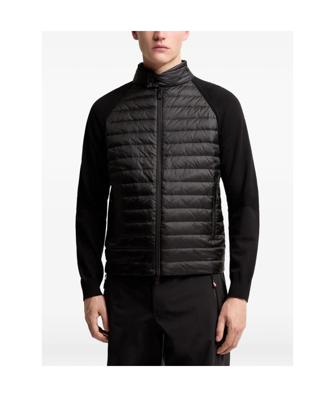 MONCLER GRENOBLE Черный полиэстеровый пуховик, фото 4