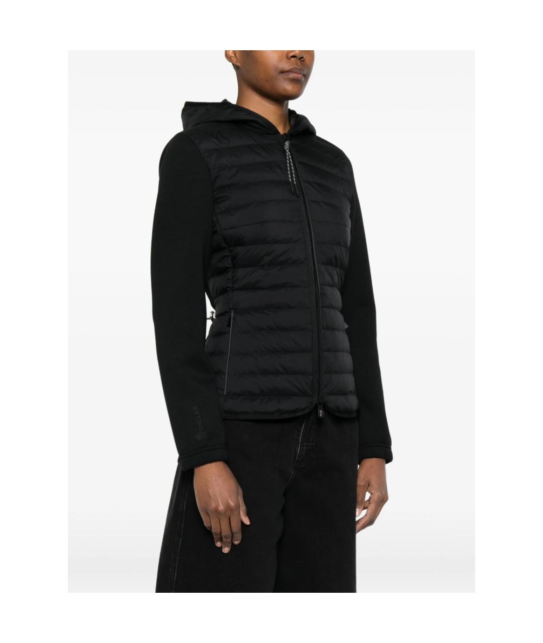 MONCLER GRENOBLE Черная полиэстеровая куртка, фото 3