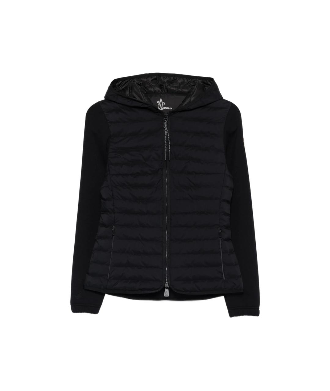 MONCLER GRENOBLE Черная полиэстеровая куртка, фото 1