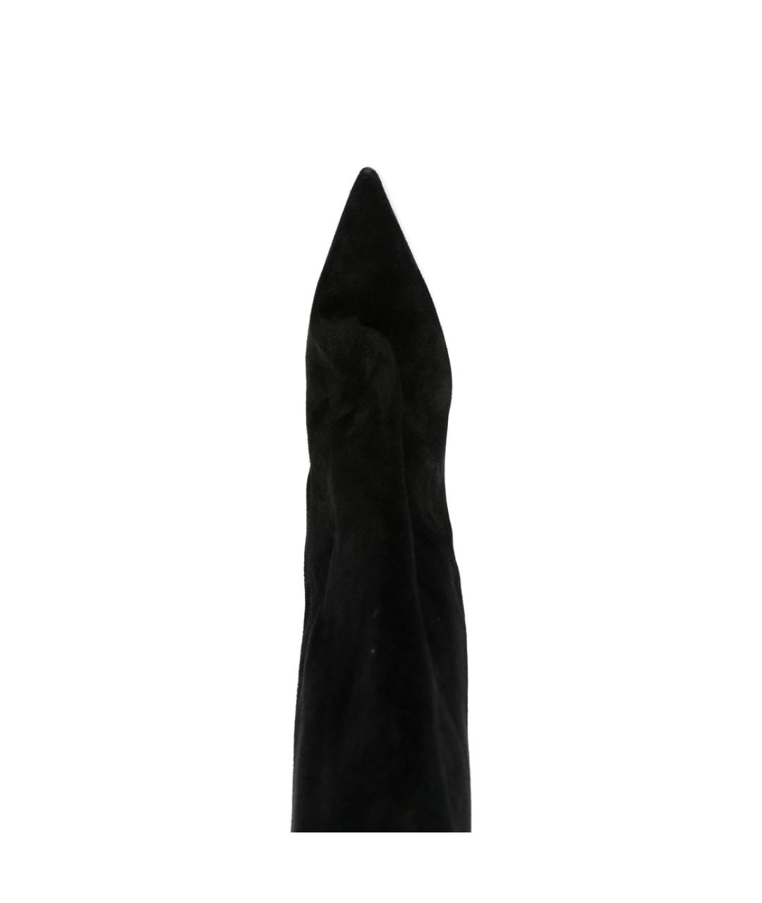 RICK OWENS Черные замшевые сапоги, фото 2