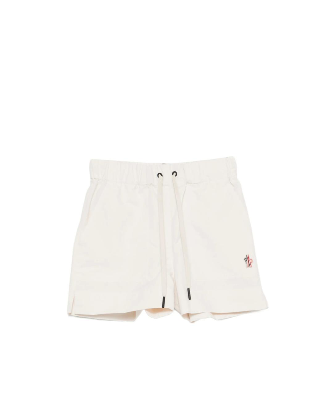 MONCLER GRENOBLE Бежевые полиэстеровые шорты, фото 1