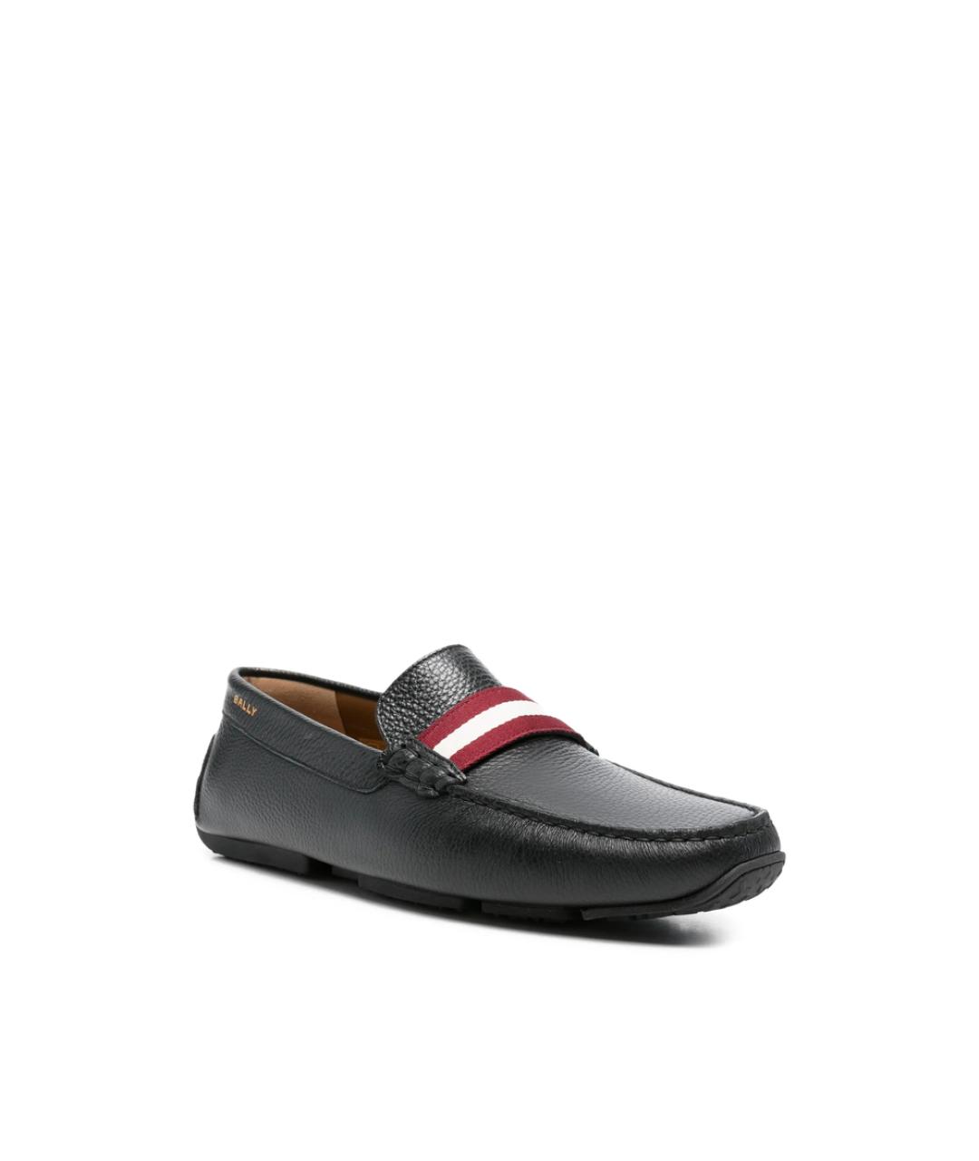 BALLY Черные кожаные лоферы, фото 4